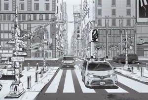 MALUMI NEW YORK BLACK&WHITE - PRÓBKA TAPETY