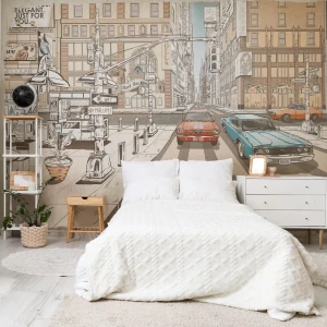 MALUMI - TAPETA DLA CHŁOPCA NEW YORK RETRO