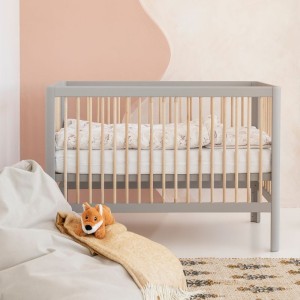 PINIO - PURE ŁÓŻECZKO 60x120 CM SZARY