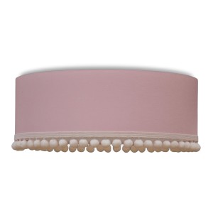 YOUNGDECO - PLAFON PASTELOWY RÓŻ Z POMPONIKAMI 