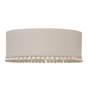 YOUNGDECO - PLAFON JASNY BEŻ Z POMPONIKAMI 