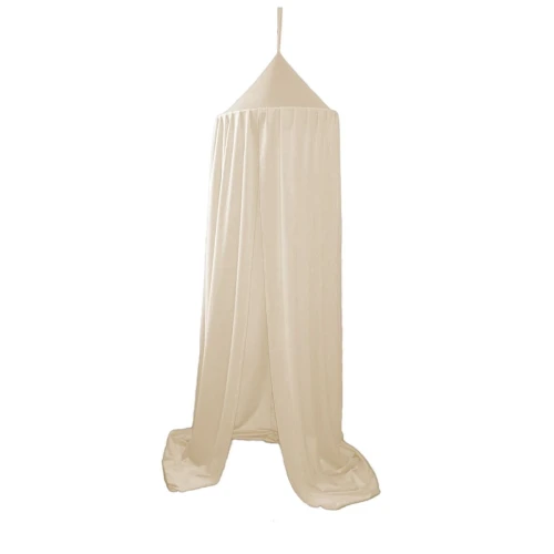 baldachim welurowy do pokoju dziecka BEŻOWY