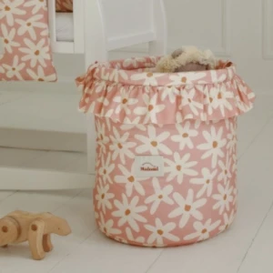 MALOMI KIDS - KOSZ NA ZABAWKI BLUSH DAISIES