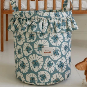 MALOMI KIDS - KOSZ NA ZABAWKI DENIM LIONS