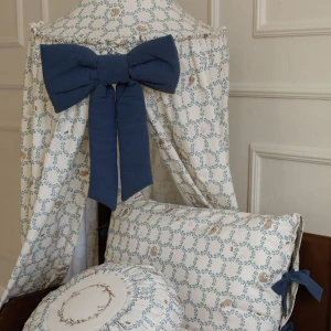 MALOMI KIDS - KOKARDA DEKORACYJNA WASHED COTTON DARK BLUE