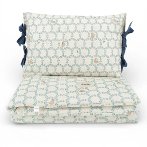 MALOMI KIDS - POŚCIEL BAWEŁNIANA Z WYPEŁNIENIEM BLUE COTTAGE