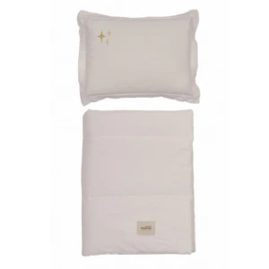 MALOMI KIDS - POŚCIEL WASHED COTTON Z WYPEŁNIENIEM STARS NATURAL