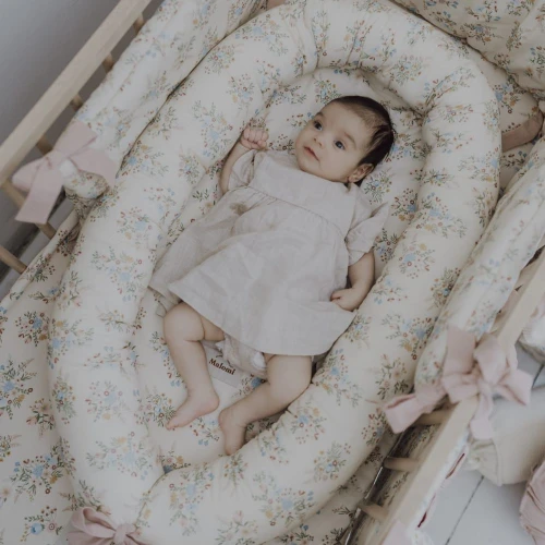 kokon niemowlęcy w kwiatki