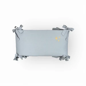 MALOMI KIDS - OCHRANIACZ DO ŁÓŻECZKA WASHED COTTON STARS GREY