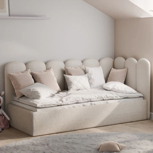 łóżko tapicerowane z podnoszona skrzynia