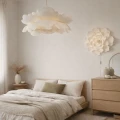 Kremowa lampa kwiatowa Peonia do pokoju dziecięcego