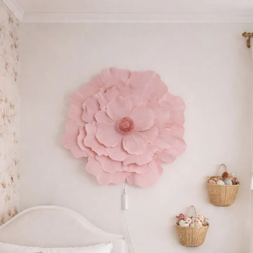 lampa kwiat na ścianę do pokou dziewczynki.jpg