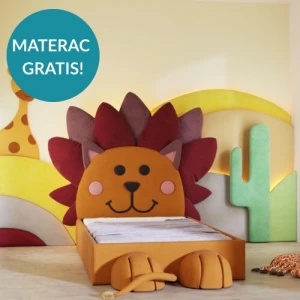 DAPPI - ŁÓŻKO TAPICEROWANE LEW LIONLUX