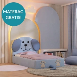 DAPPI - ŁÓŻKO TAPICEROWANE PIESEK DOGGYLUX