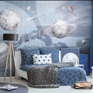 MALUMI - TAPETA DLA DZIECKA GALAKTYKA SPACE ZONE SKY BLUE