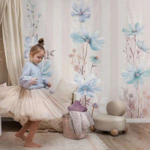 MALUMI - TAPETA DLA DZIEWCZYNKI FIORELLI BLUE