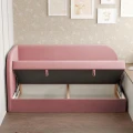 Łóżko sofa tapicerowana z pojemnikiem MONO