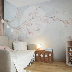 MALUMI - TAPETA DLA DZIEWCZYNKI MAGNOLIA MINT