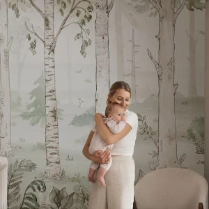 MALUMI - MURAL HELLO FOREST EMERALD TAPETA LEŚNY PEJZAŻ