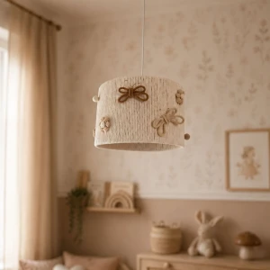 MARMYS FELT STUDIO - LAMPA SUFITOWA DLA DZIEWCZYNKI BOHO MOTYLKI I KWIATY