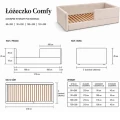 Wymiary łóżka dziecięcego COMFY – dostępne rozmiary materaca oraz wymiary zewnętrzne