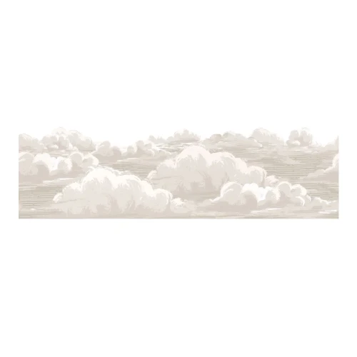 Bordiura Romantic Clouds z beżowymi chmurkami marki Dekornik