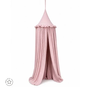 Muślinowy baldachim do pokoju dziecka pink - Waldin 
