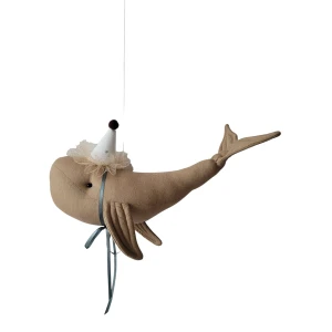 Dekoracja do pokoju dziecka Wieloryb jasno brązowy – Love Me Decoration