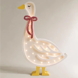 LAMPKA GĘŚ z różową kokardką - LITTLE LIGHTS