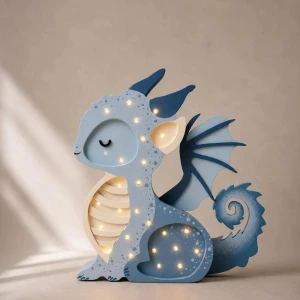 LAMPKA NOCNA DLA DZIECKA SMOK CLOUDY BLUE - LITTLE LIGHTS