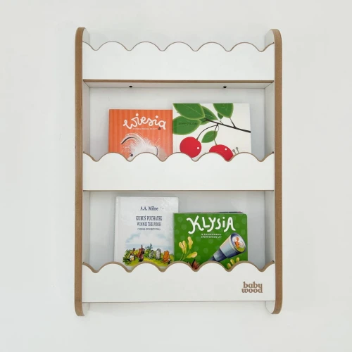 półka na książeczki falbanka babywood