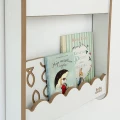 biblioteczka z falbanką wisząca babywood