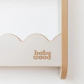 Duży kaszmirowy regał ścienny Wave Babywood do pokoju dziecka