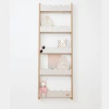Duża kaszmirowa biblioteczka ścienna Wave Babywood z falbanką
