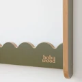 Oliwkowe meble dziecięce Babywood – duża biblioteczka Wave