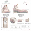 Pastelowe łóżko UNICORN do pokoju dziewczynki