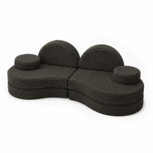 Sofa Modułowa Dla Dziecka Coccolo 6 Elementów Bearly Dark Chocolate - Meow Baby 