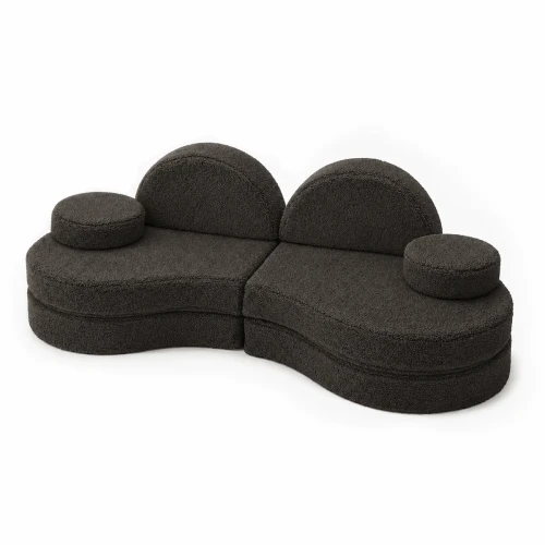 meowbaby sofa modulowa dla dziecka baranek dark chocolate