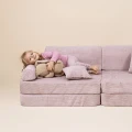 różowa sofa modulowa dla dziecka 8 elementow slimcord