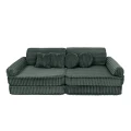 Sztruksowa Sofa Dziecięca Premium Churros Pine Forest Green