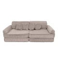 Sztruksowa Sofa Dziecięca Premium Churros Pebble Beige