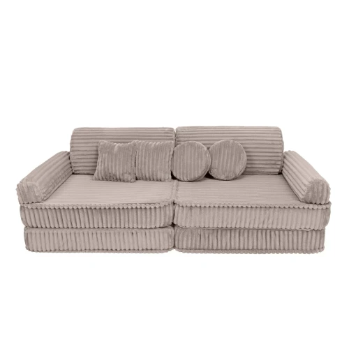 Sztruksowa Sofa Dziecięca Premium Churros Pebble Beige