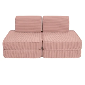 Sofa dla dziecka Pocket Basic Aesthetic Pudrowy Róż - Meow Baby