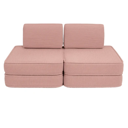 Sofa dla dziecka Pocket Basic Aesthetic Pudrowy Róż - Meow Baby