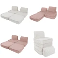 Sofa dla dziecka Pocket Basic Churros Cotton Candy Biała