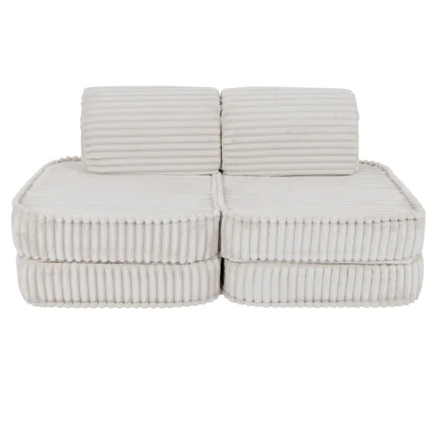Sofa dla dziecka Pocket Basic Churros Cotton Candy White - Meow Baby