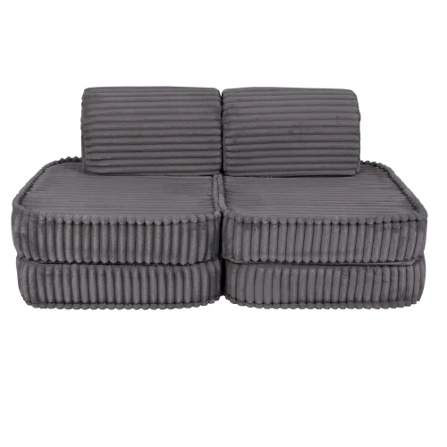 Sofa dla dziecka Pocket Basic Churros Jurrasic Grey