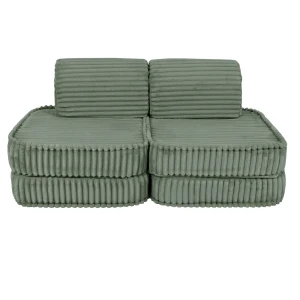 Sofa dla dziecka Pocket Basic Churros Olive Sage Green - Meow Baby