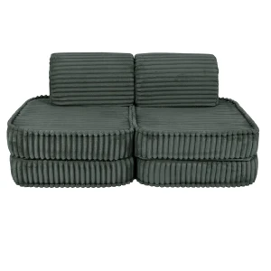 Sofa dla dziecka Pocket Basic Churros Pine Forest Green - Meow Baby