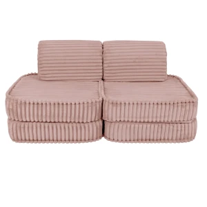 Sofa dla dziecka Pocket Basic Churros Ruby Chocolate Pink - Meow Baby